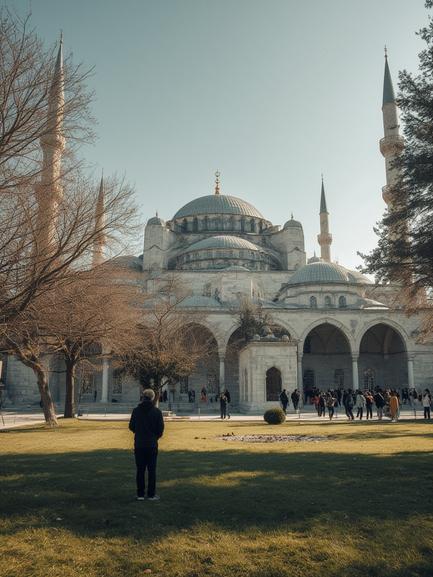 Visitors at Mosque Tamara